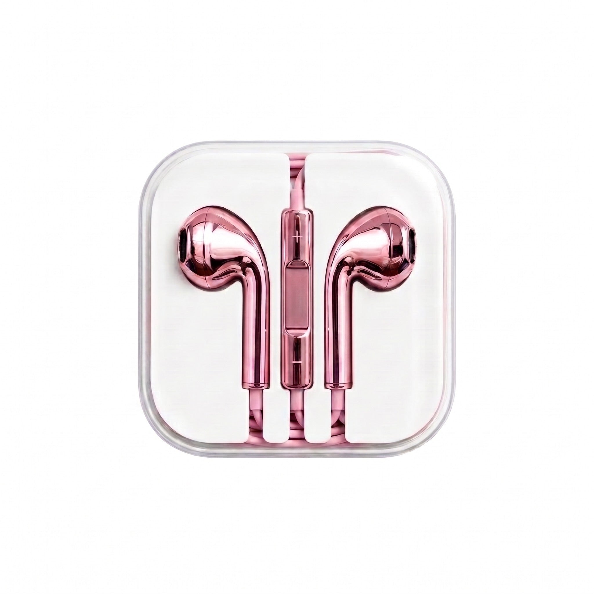 Chrome wired earbuds lifestyle